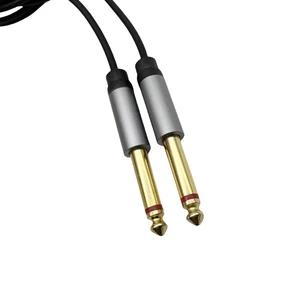 1/4 TS Cable Unbalanced Guitar Patch Cords Instrument Cable Male to Male with Zinc Alloy Housingn 6.35mm Cable