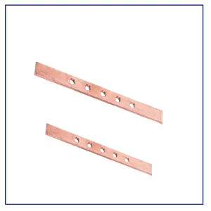 Brass Earth Bar for Earth Housing High Conductivity Grounding Terminal Block Lightning Protection System Bonding Hardware Link