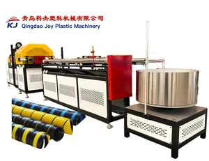 Spiral Wire Wrap Anti Static Polyethylene PE Electrical Cable Management Machine Making Machine Production Line