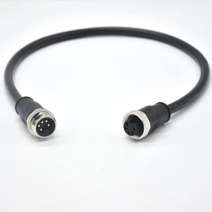 Westsam 7/8 Connector 5 Pin Shielded Unshielded Straight Angled Male Female Plug With Wire Harness PVC IP67 Waterproof Connector