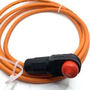 High Current 6MM 60A High Voltage Energy Storage Connector Plug with 10mm2 Cable for Battery