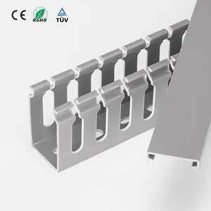 PVC Flexible Trunking 40*33 Low Smoke Halogen Free Plastic Trunking Cable and Wire Distribution Trunking Electrical Accessories