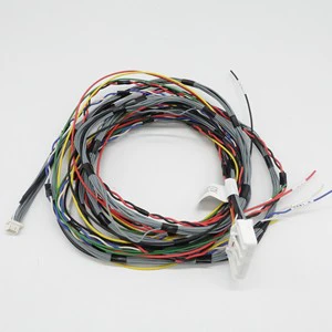 OEM ODM Electric Wire Harness Cable Assembly PTFE Insulation Computer Use IP66 Bare Copper Conductor Custom Cable