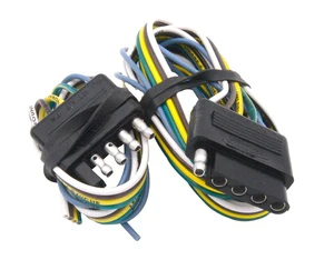Flat Trailer Wire Harness Extension Connector Socket with PVC Copper Wire