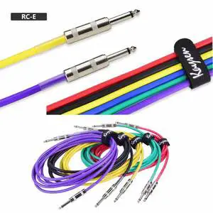 Factory Stringed Instruments Accessories 6.35mm Jack Noise Reduction Guitar Cable