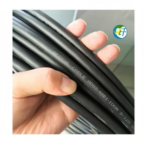 ADSS All-Dielectric Self-Supporting 4-144 Core G.652D Single Mode Fiber Optic Cable Aerial PE Jacket IEC 60794 IEEE 1138 Cable