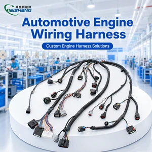 Automotive Electronic Sensor Wiring Harness Corrugated Tube Waterproof Molex/JST Connectors TUV for for Engine Systems