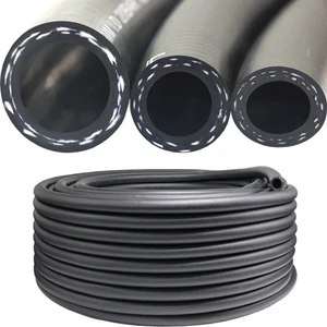 Oil Resistant Synthetic Rubber Braided Reinforced SAE100 R3 R6 Hydraulic Hose with Cutting Service -40C~+100C Temperature Range