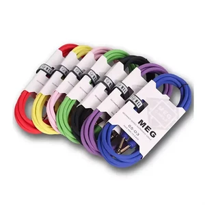 3M 10FT 1/4 Inch Mono Jack Colorful Instrument Cable OFC Audio Cable Guitar Cable