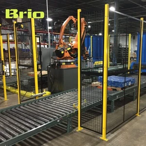 New Versatile Machine Protection Fence Anti-Spark Wire Mesh Guarding, Adjustable Panel Height Padlock Ready for Weld Cells