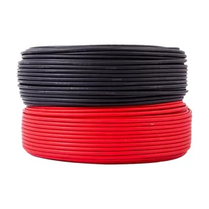 UL 4703 Certified Solar PV Wire 10 AWG 12 AWG 2000V DC Photovoltaic Cable Tinned Copper UV Resistant Solar Panel Extension Cable