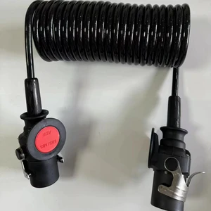 For 4460087000 New Heavy Duty Copper ABS/EBS Braking System 7P Trailer Connection Coiled Cable Vehicle Parts Accessories