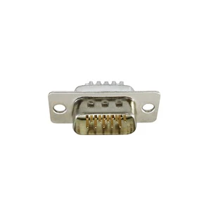 15pin 26pin 44pin 62pin DSUB High Density Solder Type Connector for Cable, 15 26 44 62 Pin Male D-SUB HD Connector