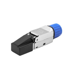 8P8C FTP Shielded Modular Plug Tool-Free Connectors Cat5e Cat6a Cat7 Cat8 RJ45 Copper Contact Zinc Alloy Housing
