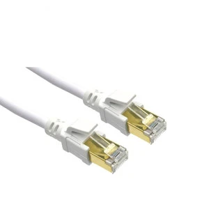 High-speed Network Cat8 Ethernet Patch Cable White 1-100m Cat 8 Cable Cat8 15 M Patch Cord 24 Awg Cat-8 Cable