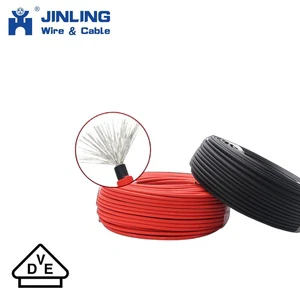 4mm2 Solar Cable PV1-F 0.6/1kv Flame Retardant Flexible Solar Energy Wire H1z2z2-K