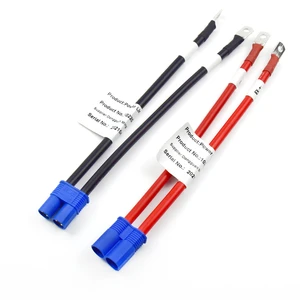 EC8 Lithium Battery Plug Cable 8Awg Soft Silicone Power Cable High Current Energy Storage Model Automobile Terminal Cable High