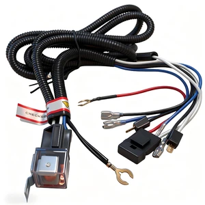 Modified Car Relay Harness 12V with Enhanced Anail Horn for Halogen & Xenon Headlights