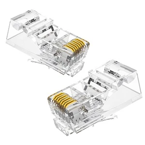 High Quality 8pin RJ45 Male Plug Ethernet Connector Cat6 Connector Rj 45 Cat 6 Connector