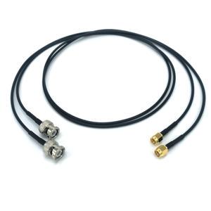 CYXTEK RF Coaxial BNC-JJ To SMA-JJ Cable Assembly 1M 50ohm Solid Pure Copper Gold Plated 48H Salt Spray Test Model BNC-JJ SMA-JJ