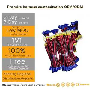 12AWG Welding Adapter Cable Connector Wiring Harness for Box for Heavy Equipment Home Appliance Power Distribution Applications