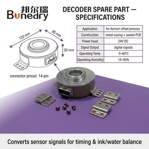 Decoder Spare Part Electronic Signal Converter Unit for Offset Printing Press Machine Control System