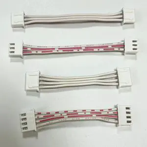Custom OEM Assembly Wire Harness Connector JST 2.54 Molex ZH PH XH HY Red White Flat Cable PVC Nylon Custom Wire Harness