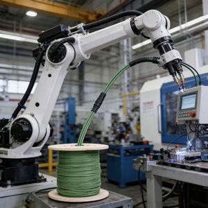 Oil Resistant Low Temperature Robot Cable TRVVPS Flexible Drag Chain Cable Tinned Copper Braided Shield 2-40 Core
