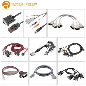 High Performance Aluminum D-SUB Cable Series Shielded Anti Interference PVC Jacket 2 Cores Industrial Controls Medical Monitors