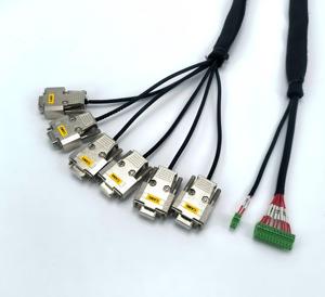 OEM ODM Custom FEP Insulation PVC Jacket Wire Harness D-Sub Connectors 9 Pin Metallic Shell Industrial Equipment