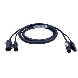 Professional Power & Signal PowerCon True1 5 Pin DMX Combi Combo Hybrid Cable