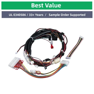 Industrial Wire Harness Single Conductor PVC UV Resistant Marine Use Customizable Length Fiberglass Braided Computer Use