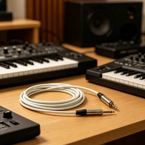 6.0mm Professional Instrument Guitar Cable Stage Live Performance Audio Video Transmission Instrument Accessory Cable