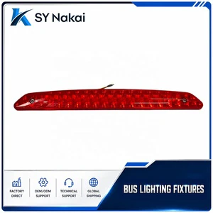 Universal 24V LED High Mount Stop Lamp Red OEM Third Brake Light for Kinglong Higer Bus Replacement