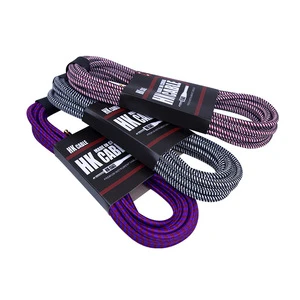 High Quality Braided Design Guitar Cable for Durability and Flexibility 3/5/10m Bass Amplifier Connection Cable