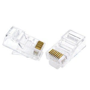 Ethernet Cat6 RJ45 Connector with PC Housing for Network Applications