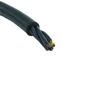 CE Certified HSFLEX-CP801 High-Flex PUR Control Cable 300/500V Oil-Resistant Industrial Robotics Drag Chain Systems Copper