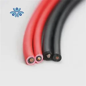 TUV Solar Energy Plant PV Cable halogen free DC 1500V Tinned Copper Type H1z2z-k Twin Core 6mm