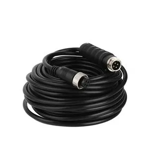 Certificated Truck Trailer Reversing Image Aviation Male Female 3m 4 Pin Security Camera Cable Aviation Cable