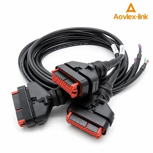 China Manufacturer Custom Electronic Wiring Harness 776164-1 35P Connector Car ECU Cable Assembly