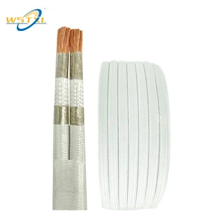 High-Temperature Resistant Multi-Strand Heating Wire 2*6mm Mica Winding Glass Fiber Braided Double Parallel Copper Wire Cables