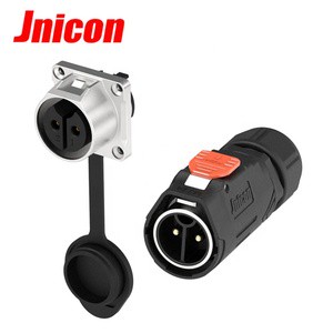 For Jnicon MJ24 Industrial Power Connector 50amp Circular Cable With 2 Pin Copper Contact Nylon Housing