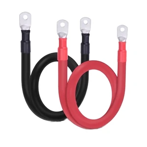 Silicone Solar Inverter Battery Cable with M8 Lug Terminal Harness 35mm2 50mm2 70mm2 for Lithium Battery Pack Energy Storage PV