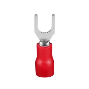 Pre-Insulated Stud Copper Tin Plated SV Furcate Y U Type Vinyl Terminal Wire End Connector Spade Electrical Crimp Fork Terminals