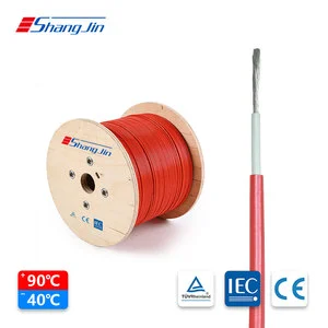 Flexible Solid H1z2z2-k Solar Cable 1500V DC Tinned Copper PV Wire Easy Installation XLPE for Solar Power System