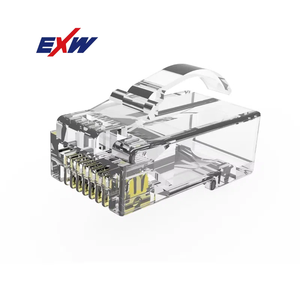 EXW Full Certified High Quality Cat6 Arched RJ45 Connector Plug Unshielded Rj45 Connector Cat6 8p8c Ethernet Plug