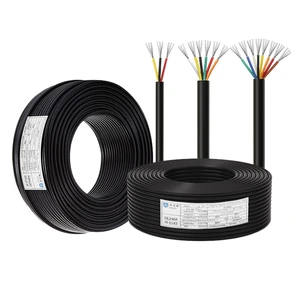 High Flexible TRVV Drag Chain Cable Twisted Pair Multi Core PVC Sheathed Robot Servo Control Cable 300/500V