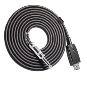 High Quality USB Guitar Cable USB Interface Male to 1/4 Inch 6.35mm Male TS Mono Plug Usb 2.0 Male to Xlr Cable