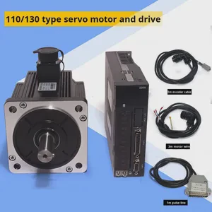 60/80/110/130 Single-Phase AC Servo Motor Driver Kit 750W 3000rpm with Cable Flange Mount 2-Year Warranty
