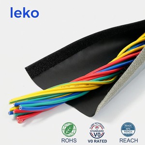 Cable Sleeve Hook Loop Flexible Wrap Robotic Arm Abrasion Resistant Wire Harness Protector Industrial